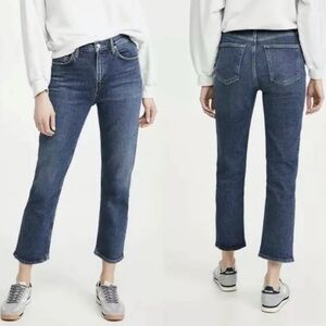 AGOLDE Wilder in Hype Wash Blue High RiseStraight Leg Jeans 30